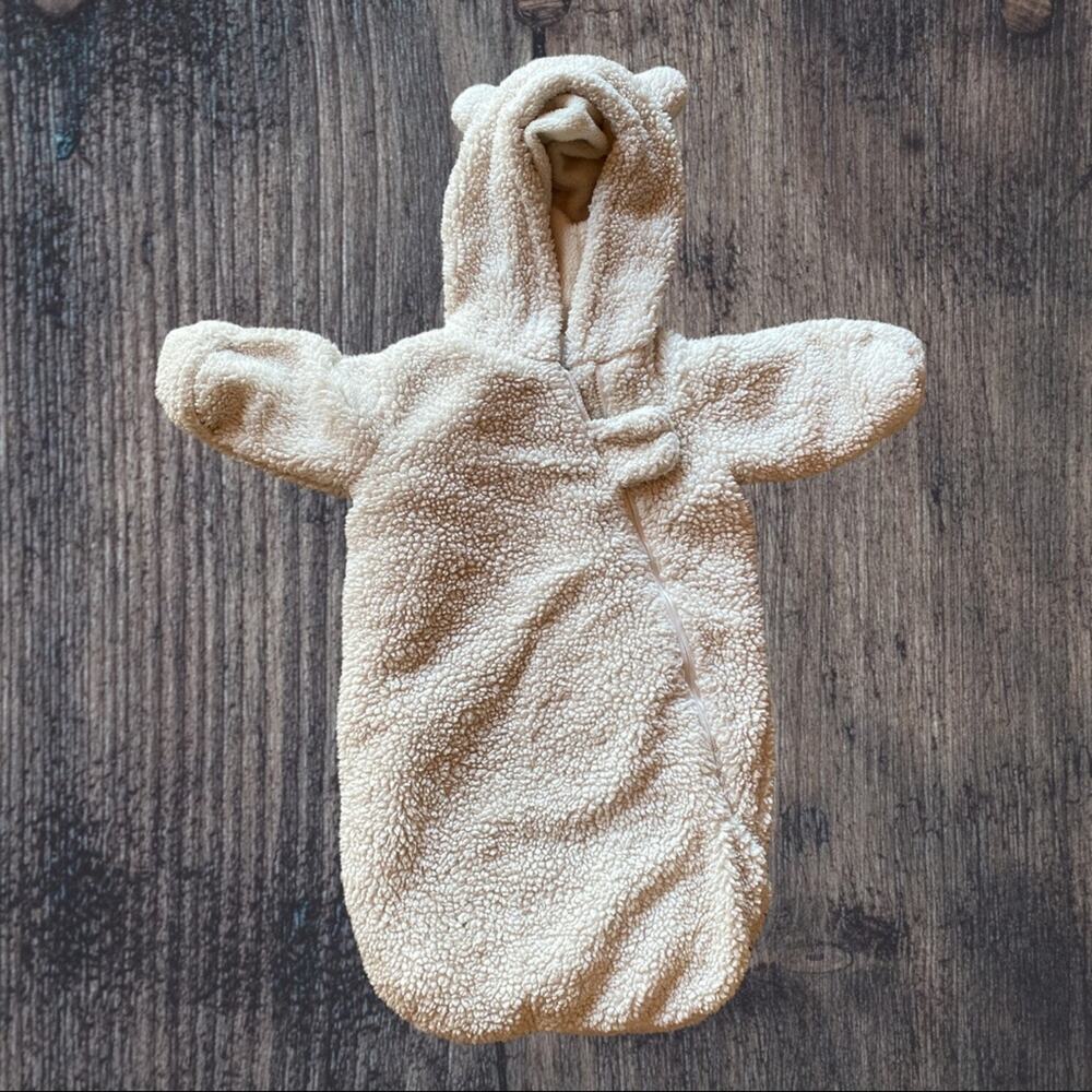 Donna Salyers Fabulous Furs faux fur baby bunting suit